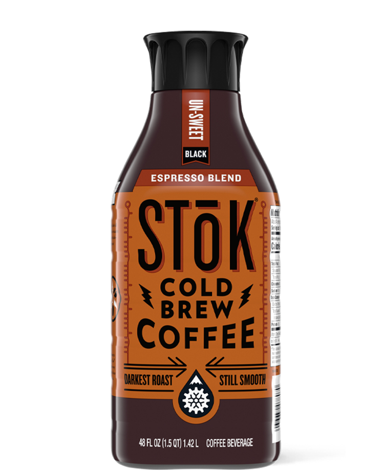Stok Un-Sweet Black Cold-Brew Iced Coffee, 48 fl. oz.